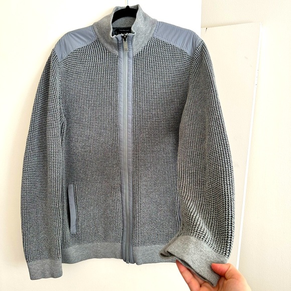 Gray sweater with zipper Calvin Klein size M-L - Picture 1 of 13